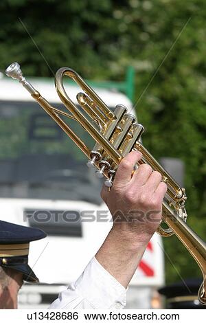 Stock Photograph - horn, hand, clarinet, music, device, harmonious. Fotosearch