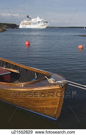 blue, boat, at sea View Large Photo Image Stock Photo - blue, boat, at sea. Fotosearch