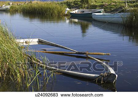 Boat, Day, Lake, Marsh View Large Photo Image Stock Image - Boat, Day, Lake, Marsh. Fotosearch