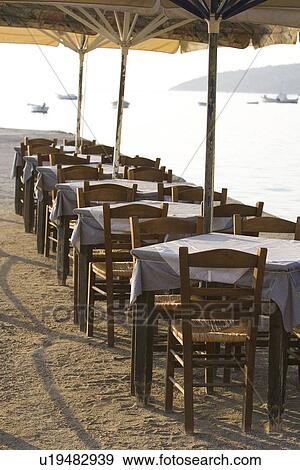 Beach, Boat, Cafe, Chair, Day View Large Photo Image Stock Photo - Beach, Boat, Cafe, Chair, Day. Fotosearch