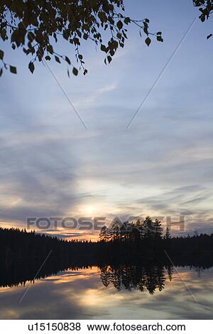 Stock Photo - Blue, Cloud, Horizon, Lake. Fotosearch