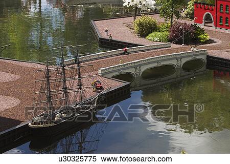 Stock Photography - Boat, Bridge, Building, Day, Entrance. Fotosearch