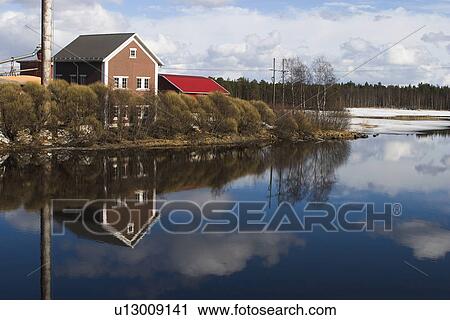 Stock Image - house, home, appearance, building, cottage, developed. Fotosearch