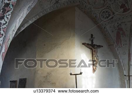Picture - belief, church, cross, crucifix, dedicated, divine. Fotosearch