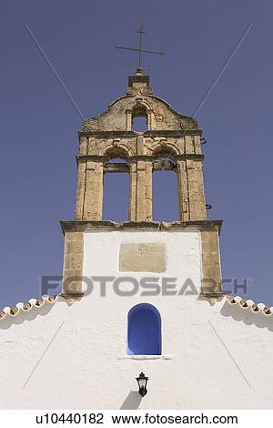 Stock Image - Clear Sky, Blue, Church, Building Structure, Building Exterior, Arch. Fotosearch