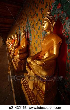 Stock Image - Thailand, Thai, Buddhist, Buddhism, religion, art. Fotosearch