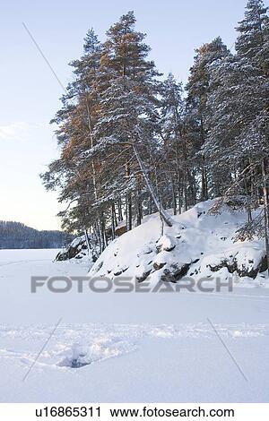 Stock Image - Day, Ice, Lake, Landscape. Fotosearch