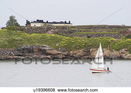 Boat, Calm, Day, Nature View Large Photo Image Stock Photo - Boat, Calm, Day, Nature. Fotosearch