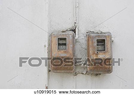 Close-Up, Day, Electric Current, Electric Meter, Electrical Component View Large Photo Image Stock Photography - Close-Up, Day, Electric Current, Electric Meter, Electrical Component. Fotosearch