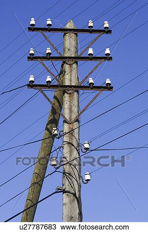 Pole, Wire View Large Photo Image Stock Image - Pole, Wire. Fotosearch