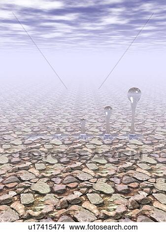 Image of water on stone pavement View Large Illustration Stock Illustration - Image of water on stone pavement. Fotosearch