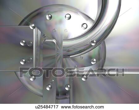 Stock Illustration - Metallic machine. Fotosearch