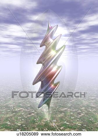 Metallic object shaped like snail View Large Illustration Stock Illustration - Metallic object shaped like snail. Fotosearch