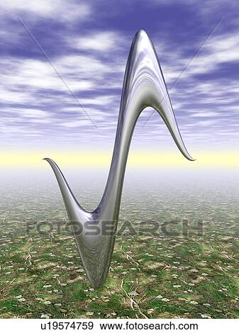 Stock Illustration - Metallic object shaped reverse of Z. Fotosearch