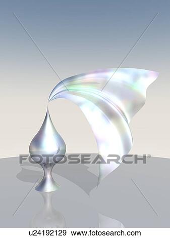 Metallic objects imaged water and cup View Large Illustration Stock Illustration - Metallic objects imaged water and cup. Fotosearch