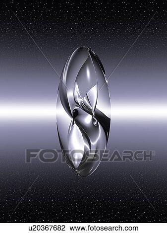 Oval metal reflecting colors and light View Large Illustration Drawing - Oval metal reflecting colors and light. Fotosearch