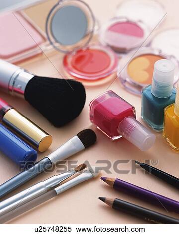 Stock Photography - A Set of Cosmetics, Differential Focus. Fotosearch