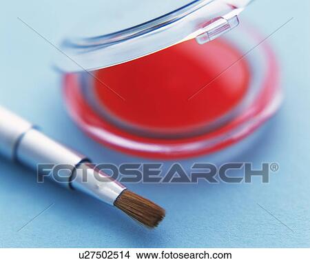 Closed Up Image of a Lip Gloss and a Lip Brush, Differential Focus View Large Photo Image Picture - Closed Up Image of a Lip Gloss and a Lip Brush, Differential Focus. Fotosearch