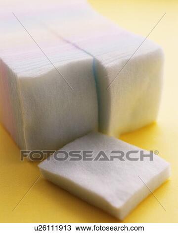 Stock Image - Closed Up Image of Cosmetic Cottons, Differential Focus. Fotosearch