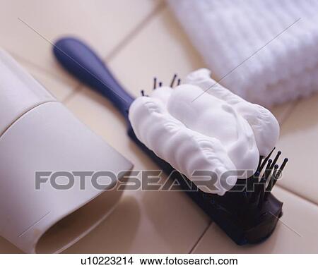 Hair Dressing Cream on a Hair Brush, Differential Focus View Large Photo Image Picture - Hair Dressing Cream on a Hair Brush, Differential Focus . Fotosearch