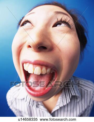 Young Woman with Funny Look, High Angle View, Close Up, Fish-Eye View Large Photo Image Stock Photography - Young Woman with Funny Look, High Angle View, Close Up, Fish-Eye. Fotosearch