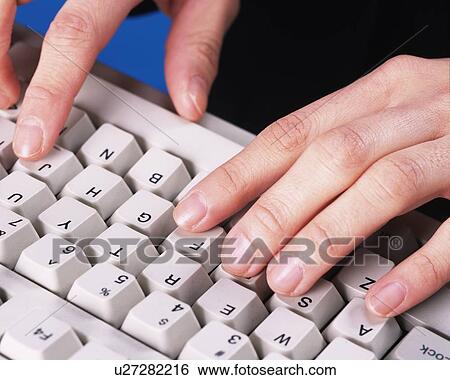 Photograph of hands typing computer keyboard, Close Up, Studio View Large Photo Image Stock Photograph - Photograph of hands typing computer keyboard, Close Up, Studio. Fotosearch