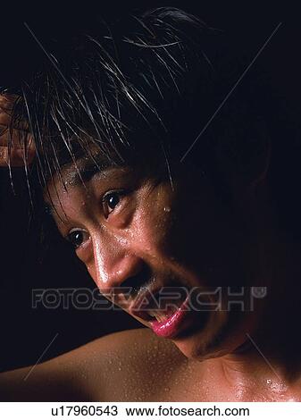 Young adult man sweating, Close up, Portraint View Large Photo Image Stock Image - Young adult man sweating, Close up, Portraint. Fotosearch