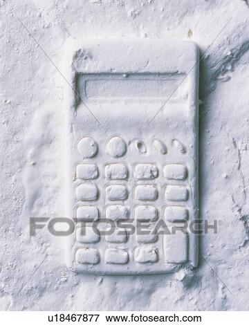 Plaster Craft of Calculator, High Angle View View Large Photo Image Stock Photo - Plaster Craft of Calculator, High Angle View. Fotosearch