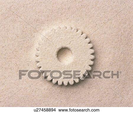 Picture - Sand Craft of Gear, High Angle View. Fotosearch