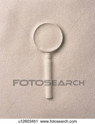 Sand Craft of Magnifying Glass, High Angle View View Large Photo Image Stock Image - Sand Craft of Magnifying Glass, High Angle View. Fotosearch