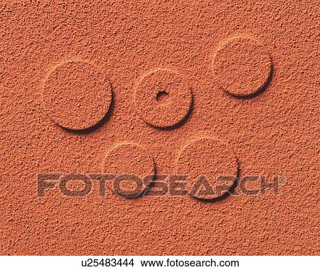 Picture - Sand Craft of Ring and Disk, High Angle View. Fotosearch
