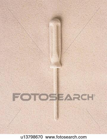Sand Craft of Screwdriver, High Angle View View Large Photo Image Stock Image - Sand Craft of Screwdriver, High Angle View. Fotosearch