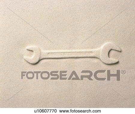 Sand Craft of Spanner, High Angle View View Large Photo Image Stock Image - Sand Craft of Spanner, High Angle View. Fotosearch