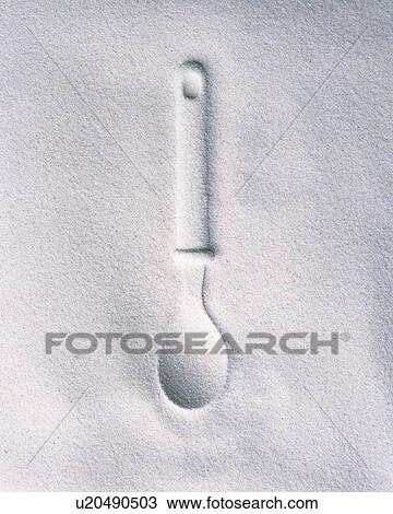Sand Craft of Spoon, High Angle View View Large Photo Image Stock Image - Sand Craft of Spoon, High Angle View. Fotosearch