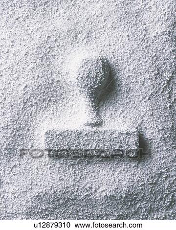 Stock Image - Sand Craft of Stamp, High Angle View. Fotosearch