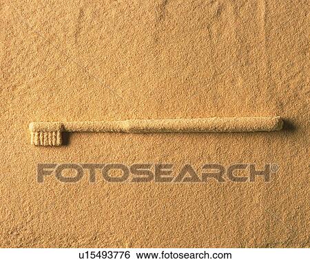 Sand Craft of Toothbrush, High Angle View, Copy Space View Large Photo Image Stock Photograph - Sand Craft of Toothbrush, High Angle View, Copy Space. Fotosearch