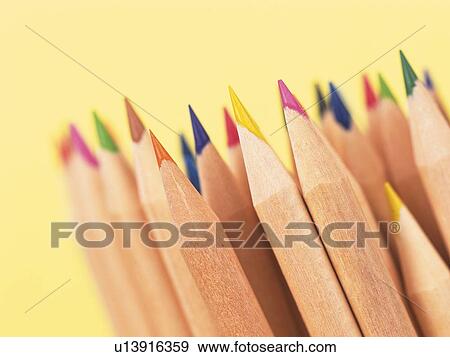 Stock Photo - Mass of colored pencils. Fotosearch
