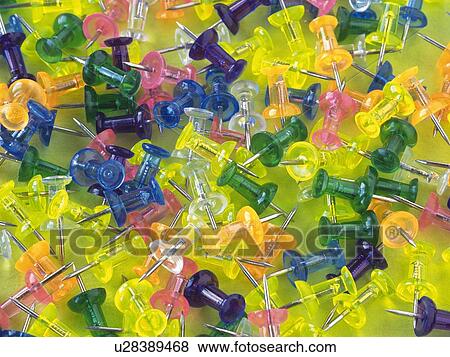 Mass of colorful thumbtacks View Large Photo Image Stock Photo - Mass of colorful thumbtacks. Fotosearch