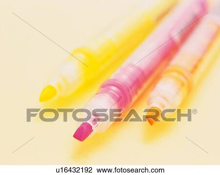 Three highlighter pens View Large Photo Image Stock Image - Three highlighter pens . Fotosearch