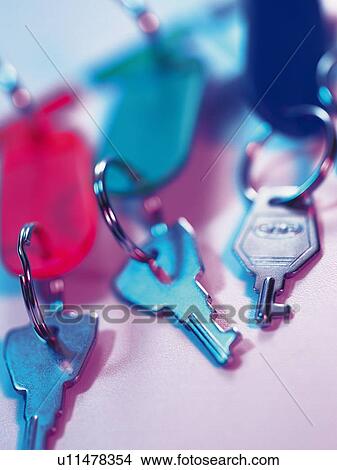 Three keys with rings View Large Photo Image Picture - Three keys with rings. Fotosearch