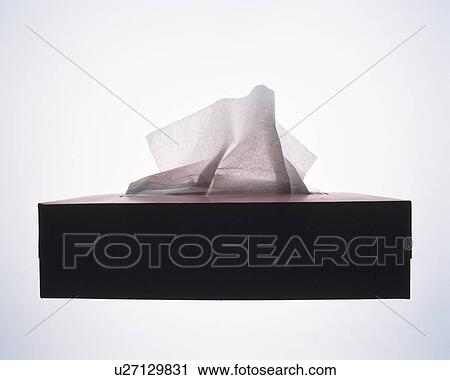 Box of tissue paper in dispenser, front view, white background View Large Photo Image Stock Image - Box of tissue paper in dispenser, front view, white background. Fotosearch