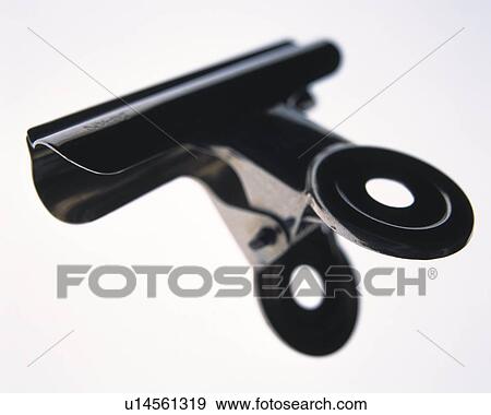 Close up of a bulldog clip, high angle view, white background View Large Photo Image Stock Photo - Close up of a bulldog clip, high angle view, white background. Fotosearch