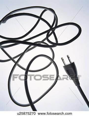 Tangled electric cord, high angle view, white background View Large Photo Image Stock Image - Tangled electric cord, high angle view, white background. Fotosearch