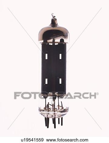 Vacuum tube, front view, white background View Large Photo Image Stock Photo - Vacuum tube, front view, white background. Fotosearch