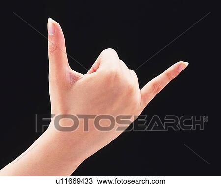 Stock Image - Span of woman's hand. Fotosearch
