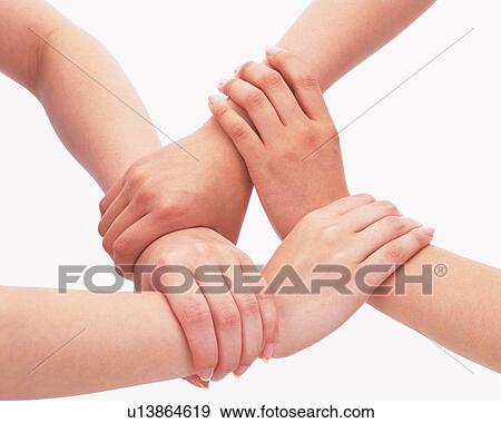 Two women connecting hands View Large Photo Image Stock Photo - Two women connecting hands. Fotosearch