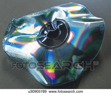 A crooked CD View Large Photo Image Stock Photo - A crooked CD. Fotosearch