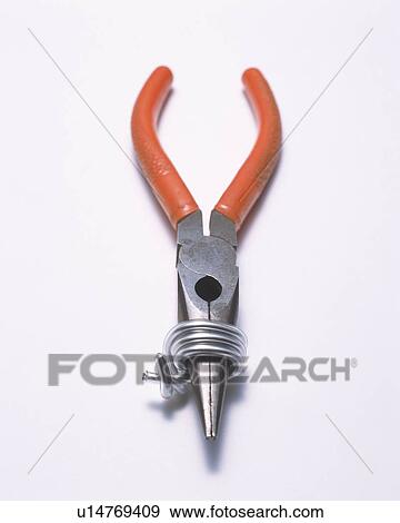 A needle-nose plier bound edge by wire View Large Photo Image Stock Photo - A needle-nose plier bound edge by wire. Fotosearch