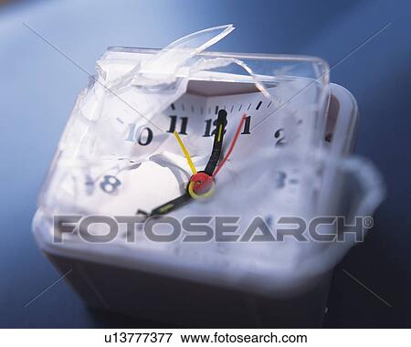 Broken clock indicating seven o'clock View Large Photo Image Stock Photo - Broken clock indicating seven o'clock. Fotosearch