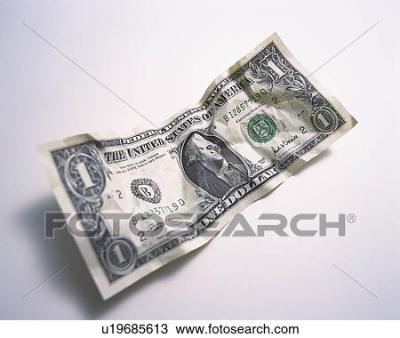 Crumpled US one dollar note View Large Photo Image Stock Image - Crumpled US one dollar note. Fotosearch